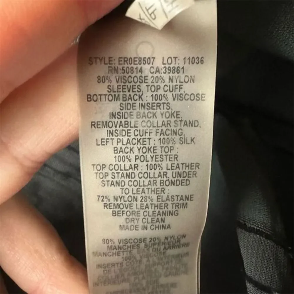 Elie Tahari Women's XS Black Martha Velvet Burnout Button Down Blouse - Picture 9 of 10